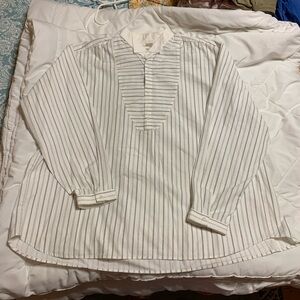 Vintage Wahmaker Frontier clothing long sleeve collarless western dress shirt